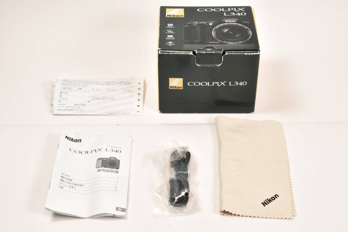 Nikon ニコン COOLPIX L340 ブラック 空箱 外箱 ケース 純正品 EF-TN-YO2868拍卖