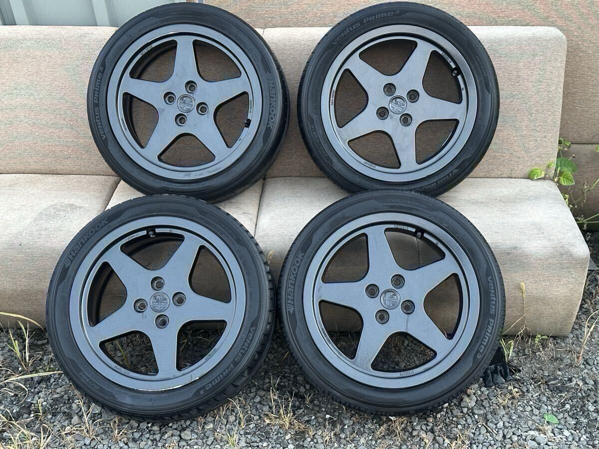 4本セット アルファロメオ 155 V6 純正 ホイール 205/45R16 16インチ7J×16 +40 4穴 PCD98 スピードライン Alfa Romeo Speed Line拍卖