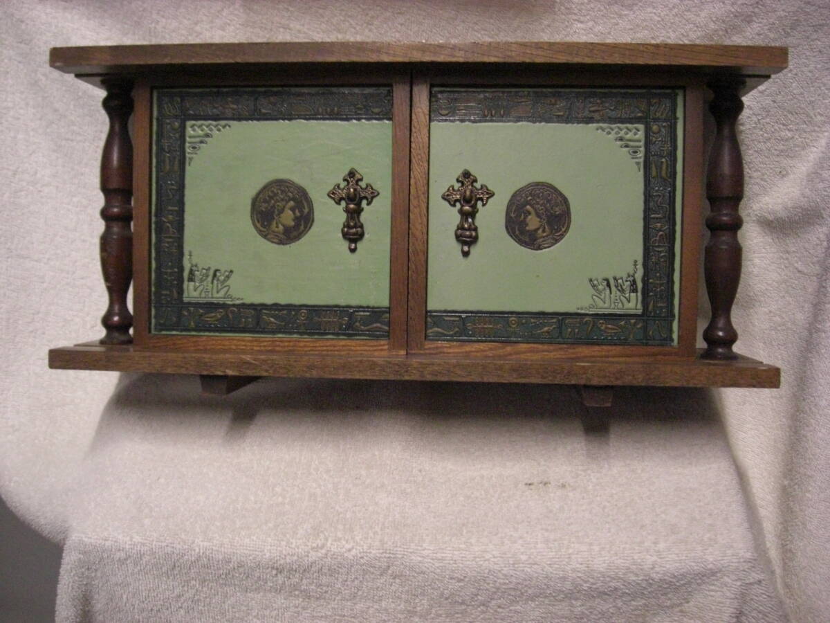 ◆中古 昭和レトロ 47年 当時物 旺文社販売躍進賞 昭和四十七年度 調味料 収納ケース 木製 調味料無 小物入れ◆アンティーク ヴィンテージ拍卖