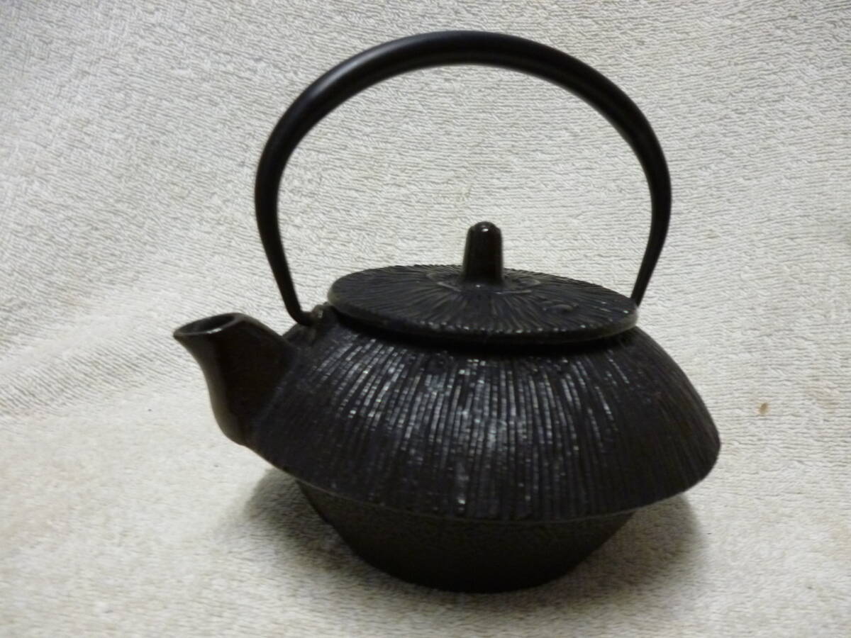◆新品 未使用 長期保管品 南部鉄器 急須 こし無し 検索 金属工芸 湯沸し 鉄瓶 鉄器 茶道具 古民家 骨董拍卖