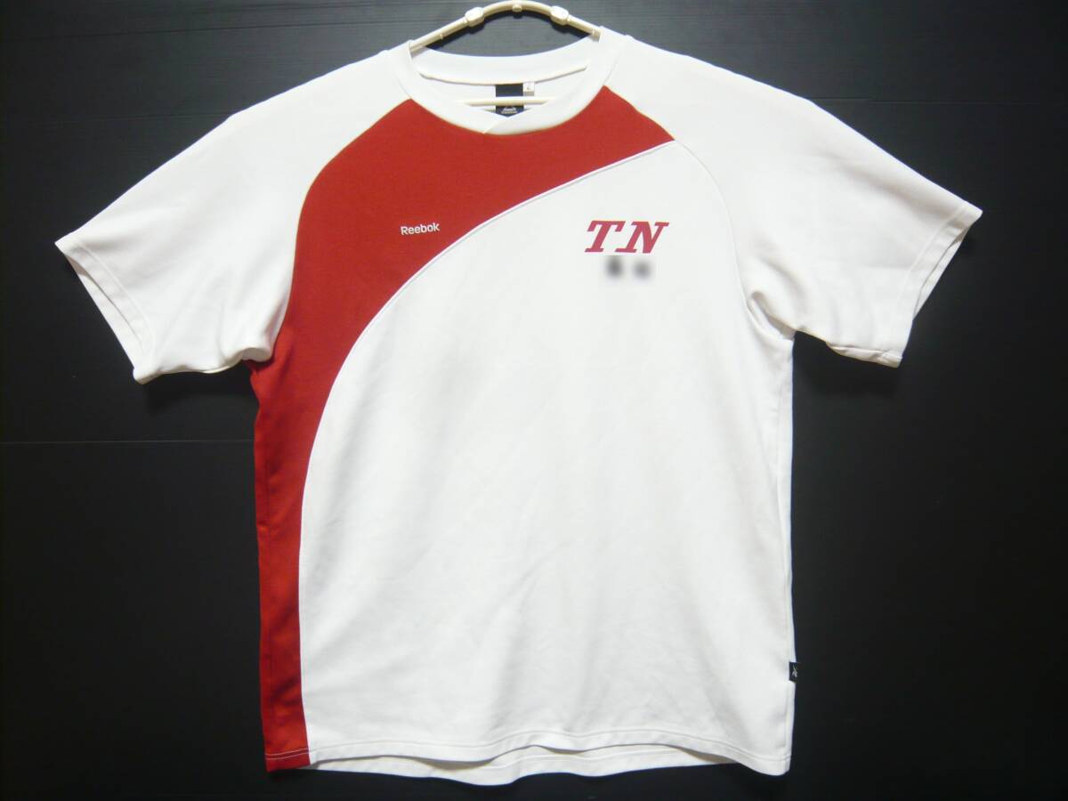 7437 Reebok 徳島富岡西 ストレッチ伸縮素材 半袖体操服 Lサイズ *レターパック発送拍卖