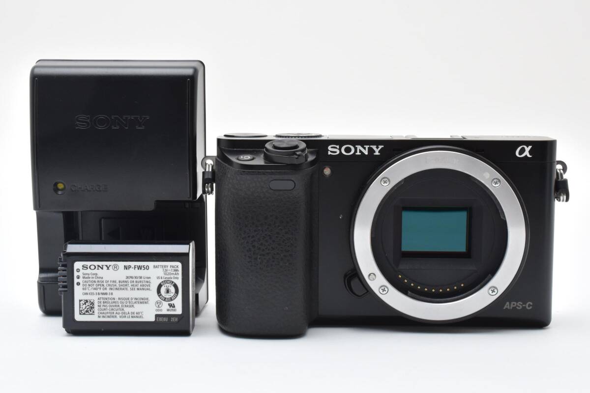 2740ショット!! 極上品 Sony a6000 ブラック No6 バッテリーチャージャーセット拍卖