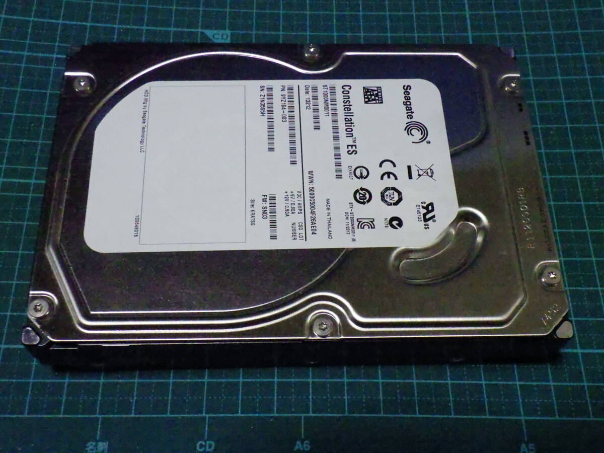 Y824# 動作確認済み Seagate Constellation ES ST1000NM0011 HDD 1TB SATA 3.5インチ拍卖