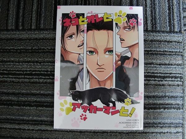 進撃の巨人■48p■ネコとオレとアッカーマンと!/リヴァイ→エレン←ミカサ拍卖