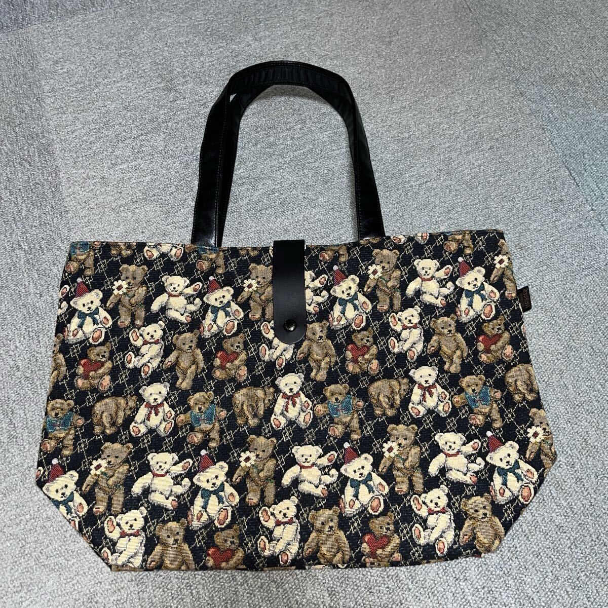 Ravi Ravi 刺繍 クマ 超かわいい!当時物!新品未使用 ラビバック(エコバック) YAMATOYA TOKYO 日本製 激安 早い者勝ち! トートバッグ 拍卖