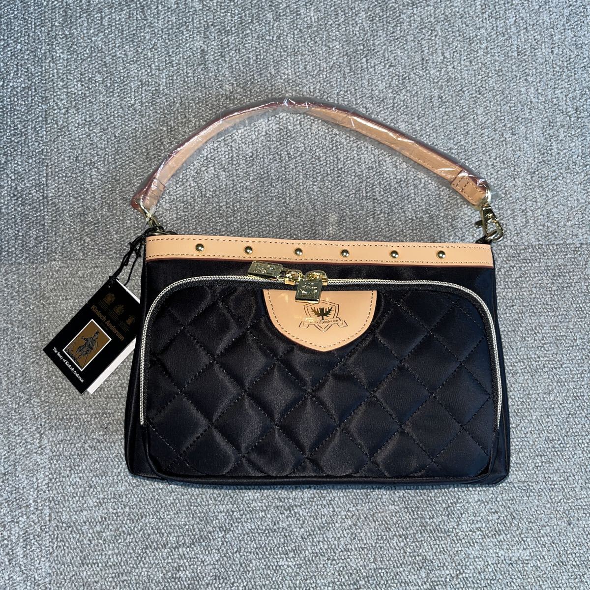 Kinioch Anderson キンロックアンダーソン ブラック 2way!新品未使用 激安 早い者勝ち 斜め掛け ショルダーバッグ ハンドバッグ拍卖