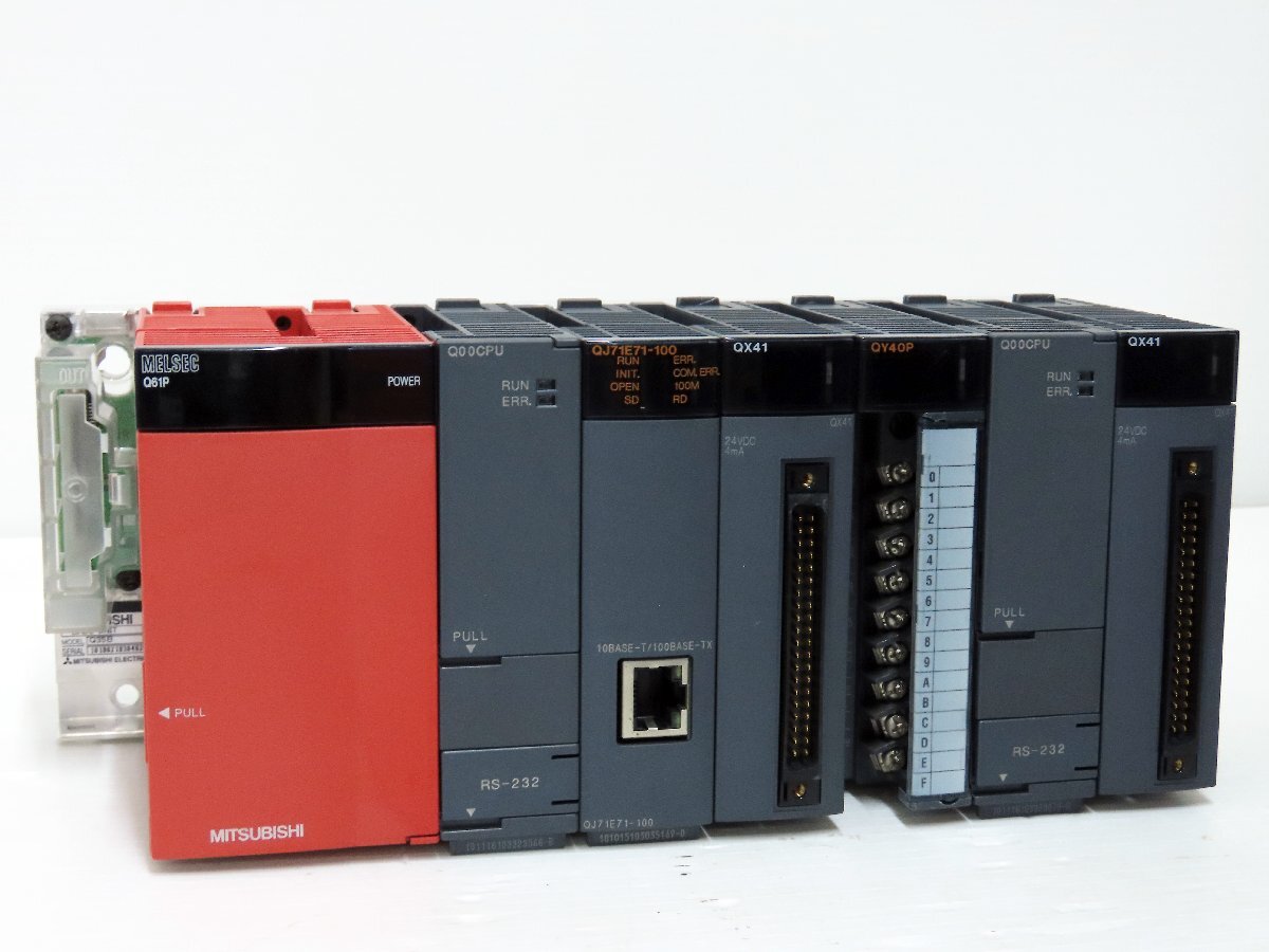 60☆MITSUBISHI 三菱 MELSEC Q61P/Q00CPU/QJ71E71-100/QY40P/QX41◇0822-034拍卖