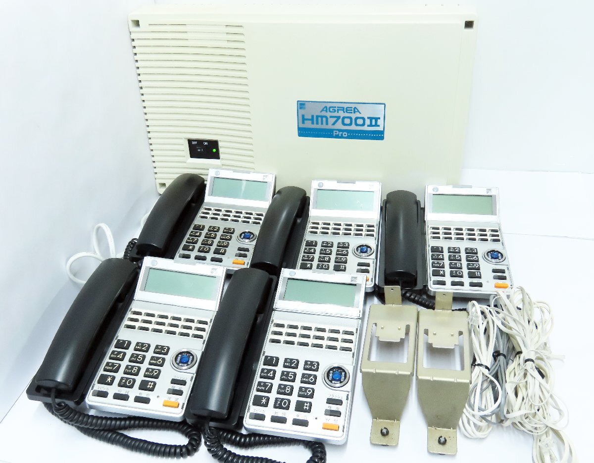 160☆SAXA サクサ ビジネスコミュニケーションシステム HM700Pro 主装置/ビジネスフォン TD615 (K) ×5台◇0815-483拍卖