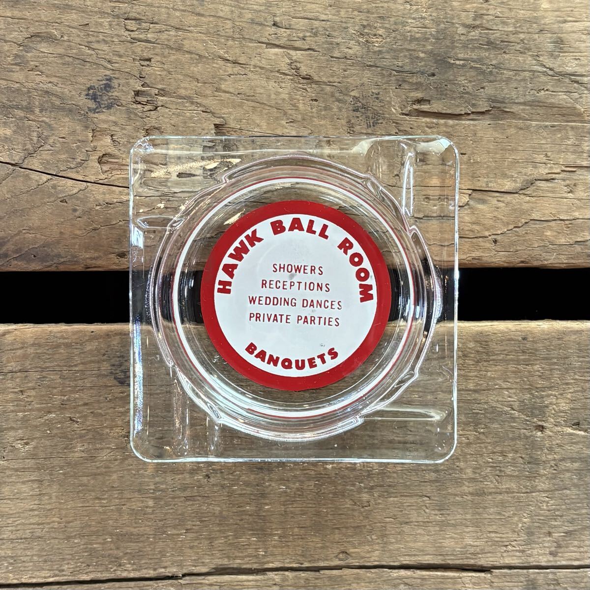 ★希少★ビンテージ アッシュトレイ HAWK BALL ROOM 灰皿 ホークボール ルーム 企業 カジノ モーテル ホテル インテリア アメリカン雑貨拍卖