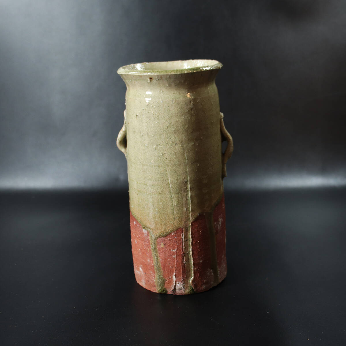 『北大路魯山人』作/伊賀釉 花入(共箱) <R18>拍卖