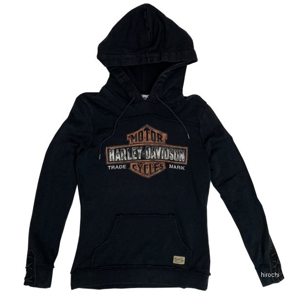 99100-17VW/002S ハーレー純正 新品 B&Sプルオーバーパーカー 黒 レディース XSサイズ拍卖