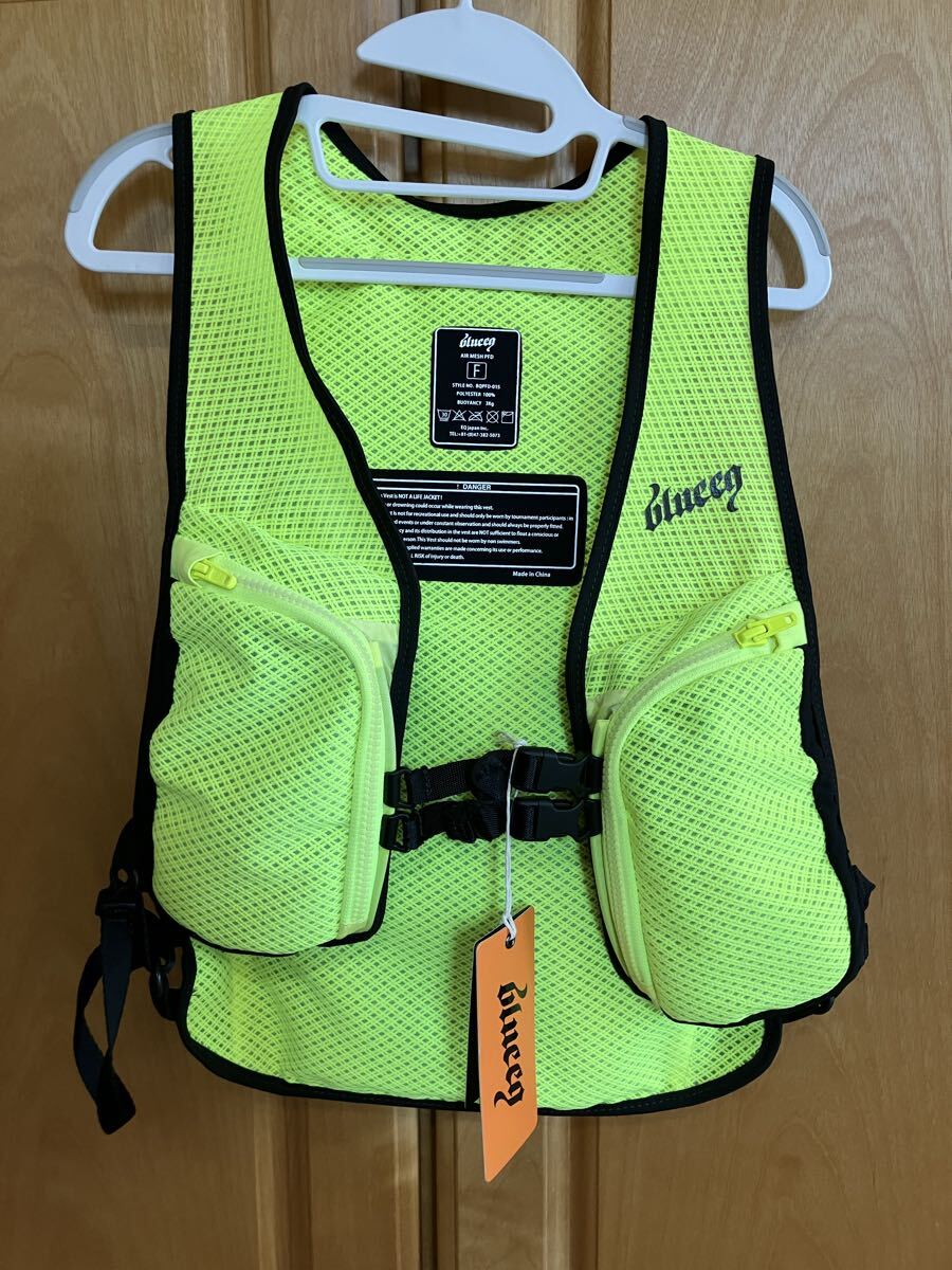 BLUEEQ AIR MESH PFD フローティングベスト 軽量 視認性抜群 ネオンイエロー メッシュ ライフジャケット SUP カヤック ブルイク拍卖