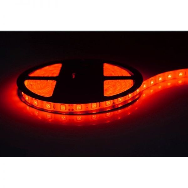 LEDテープライト レッド 赤 24V 5M 5050SMD 白ベース 300連 防水 切断可 両面テープ付 正面発光 LEDテープ DD35拍卖