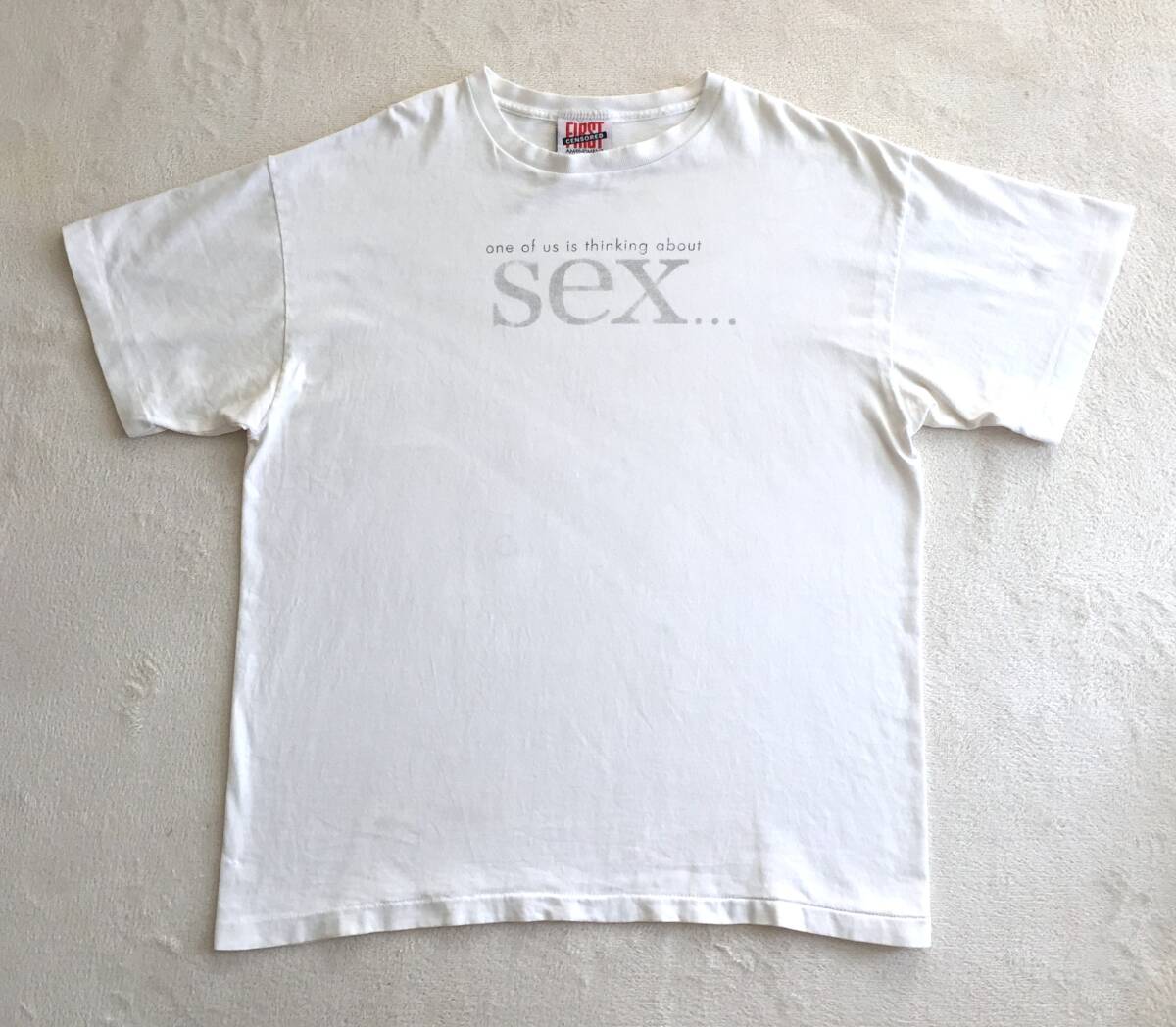 ◆ビンテージ Sex Tシャツ 90S エロ ジョーク メッセージ USA製 シングルステッチ拍卖