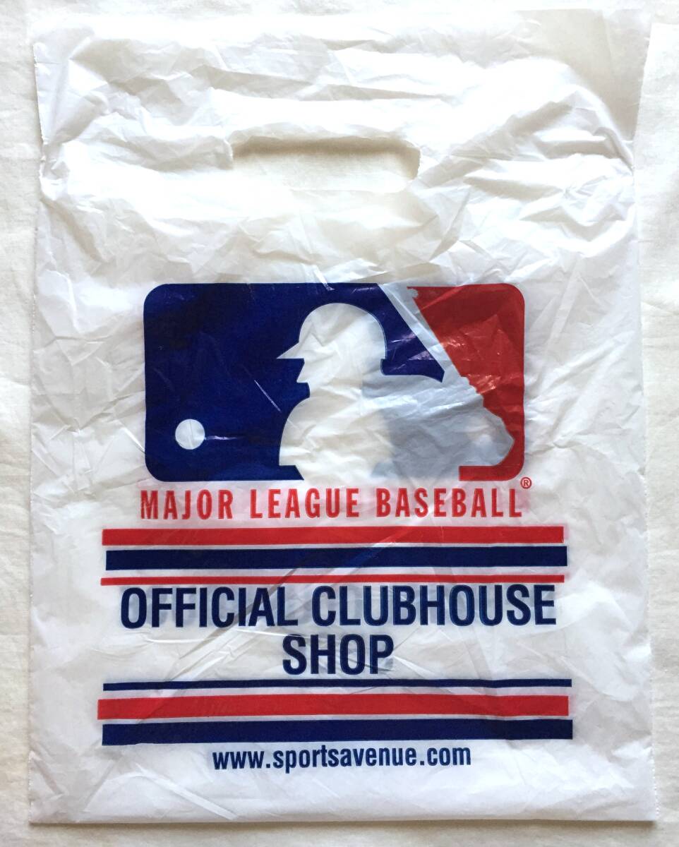 ◆ビンテージ MLB Official Clubhouse shop ビニール袋 メジャーリーグ オフィシャル クラブハウスショップ ショップバッグ 90S拍卖