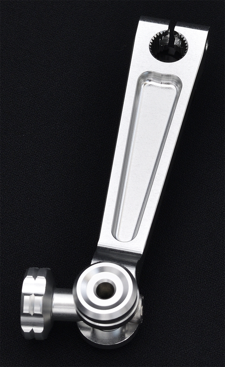 SR400 SR500 アルミ リヤ リア 削出 ブレーキアーム Long Silver拍卖