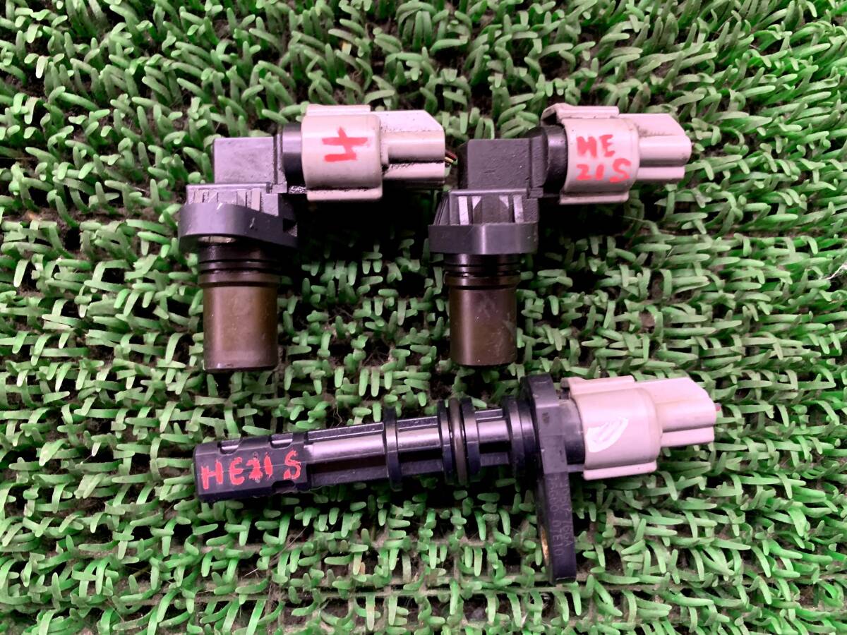 即決値段 動作OK Z2-1 スズキ アルトラパン HE21S カム角 カムポジションセンサー カムアングル 3点セット拍卖