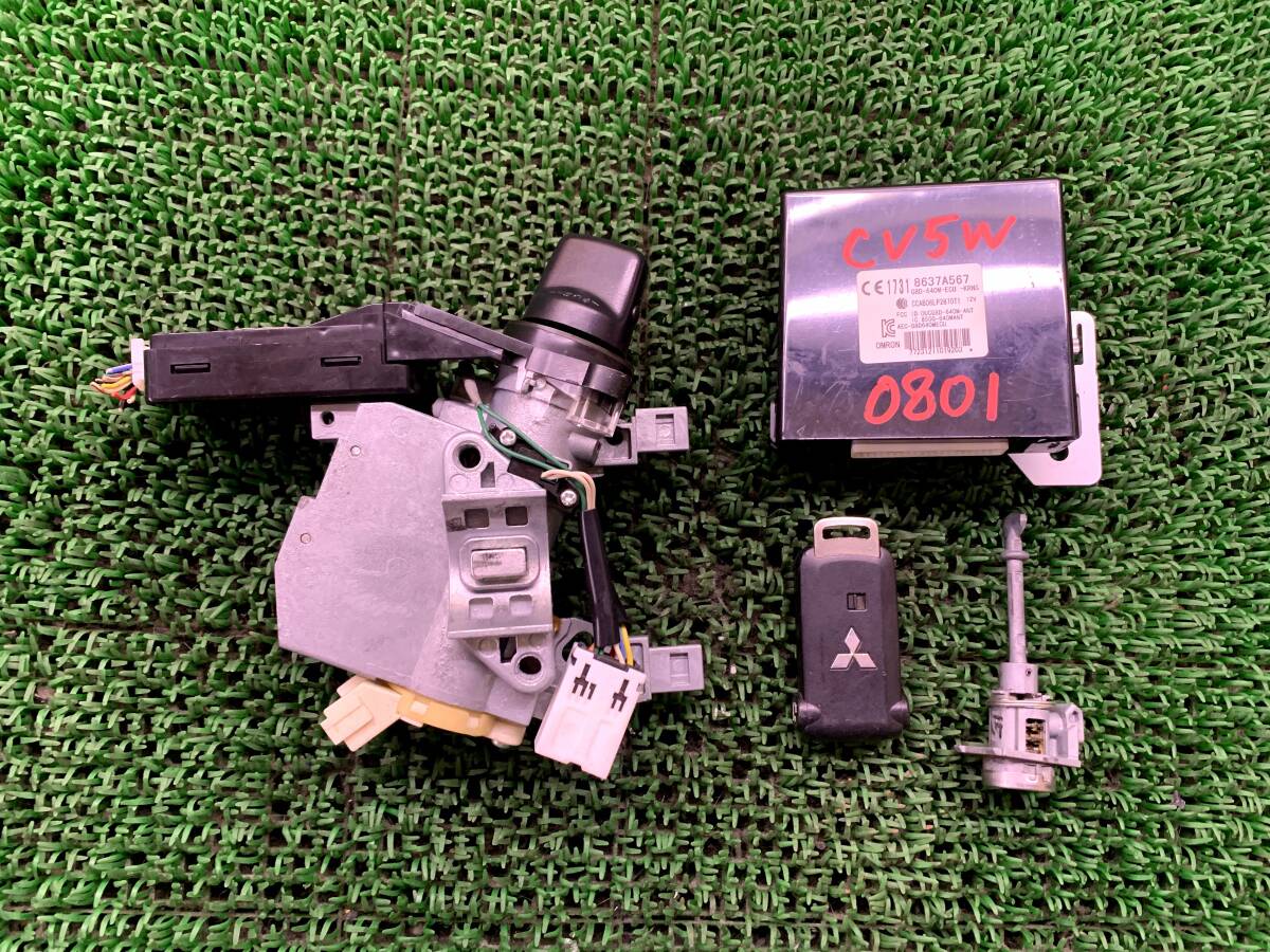 即決値段 動作OK 三菱 デリカD5 CV5W 純正 キーシリンダー. 鍵 鍵穴 メインキー キーレス 受信機拍卖