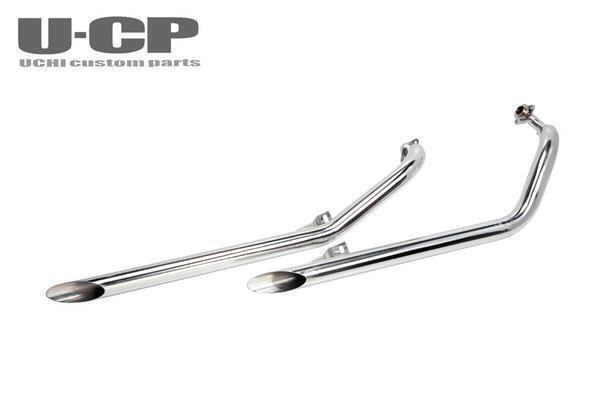 ◆新品U-CP ドラッグスター250/Dragstar Two-Fifty/DS25/DS250('08~)ステンレス スラッシュカット マフラー拍卖