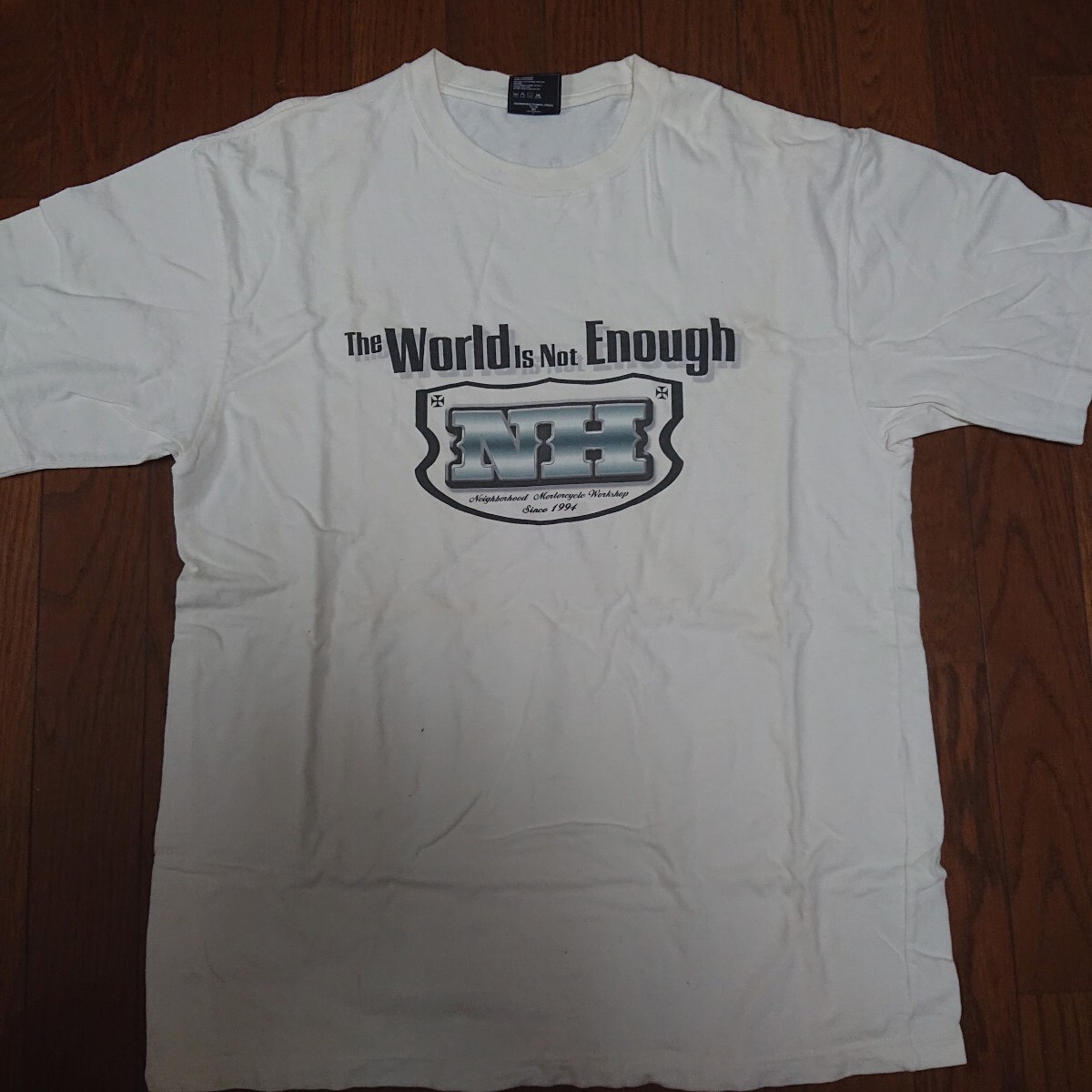 レア L ネイバーフッド NEIGHBORHOOD 平成 90年代 白 ロゴ ビンテ レトロ ハーレー バイカー拍卖