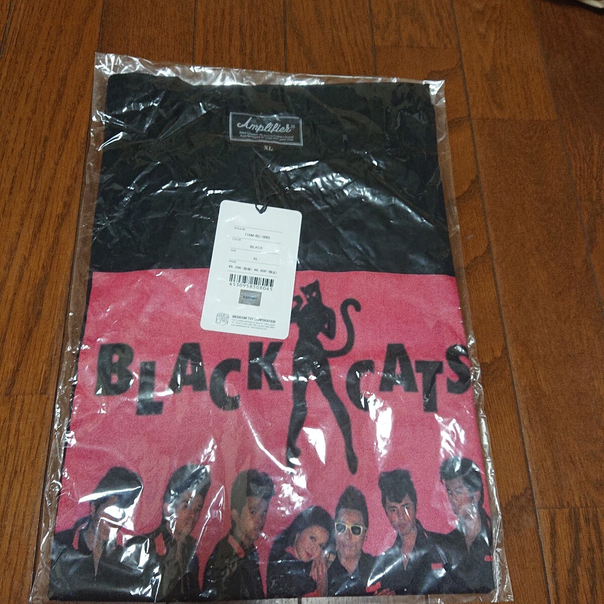 XL レア 未開封 Amplifier BLACK CATS TEE アンプリファイア クリームソーダ ブラックキャッツ ロカビリー 昭和 CREAM メディコム 50's拍卖