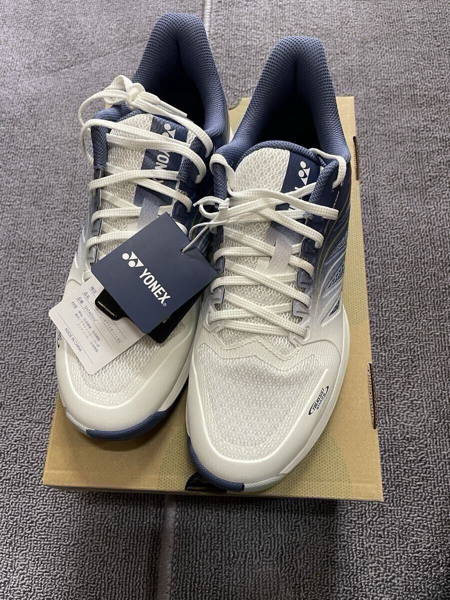 ヨネックス SHTAD5GC 27.5cm ホワイト×ネイビー テニスシューズ 新品拍卖