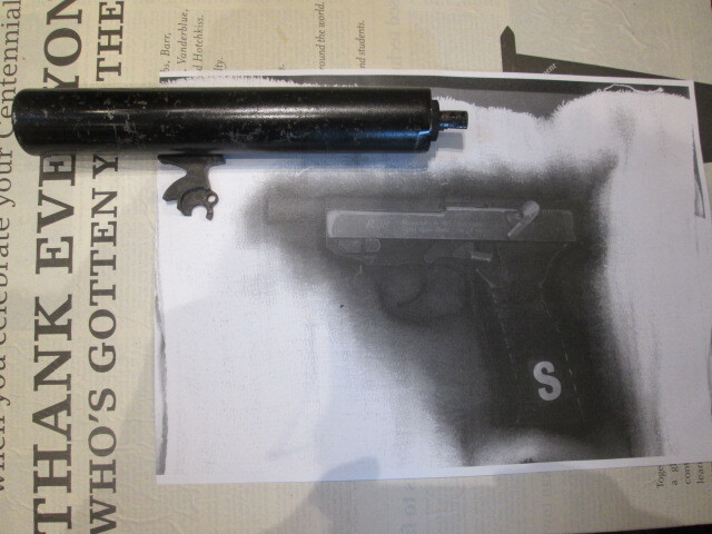 ★MGC 初期モデルガンパーツ P38アンクルタイプ サイレンサー部分★コレクション整理拍卖