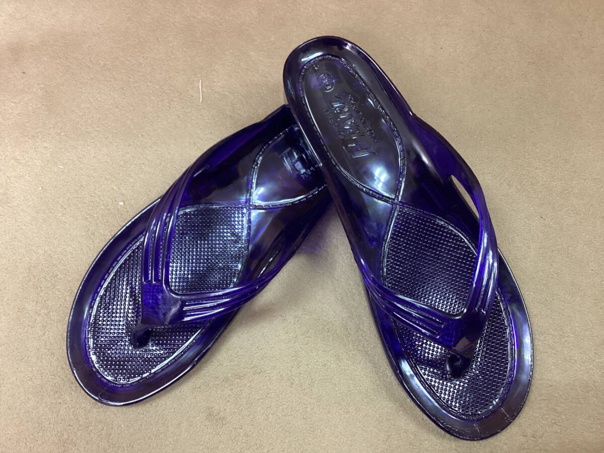 ギョサン クリア紺 レディース LL 新品 ぎょさん拍卖