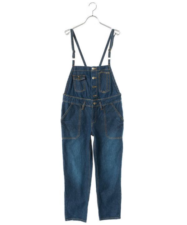 デニムサロペット 綿100 オーバーオール ジーンズ ボトム パンツ Mサイズ拍卖