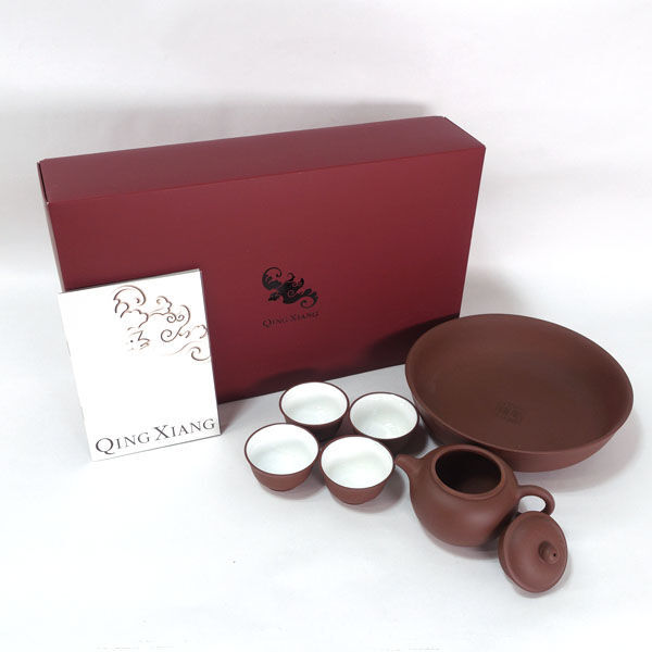★ QING XIANG チンシャン 茶器 QING XIANG チンシャン 中国茶器セット(急須 湯呑4 鉢) 137-605(0220529766)拍卖