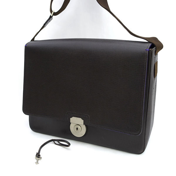 ■ ポールスミス ビジネス メッセンジャーバッグ レザー ブラウン ATSA 1107 2600 (0990014838)拍卖