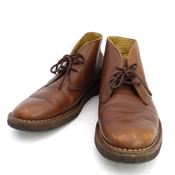 ★ リーガル チャッカブーツ レザー ブラウン 25cm TY4H 62AR (0220529647)拍卖