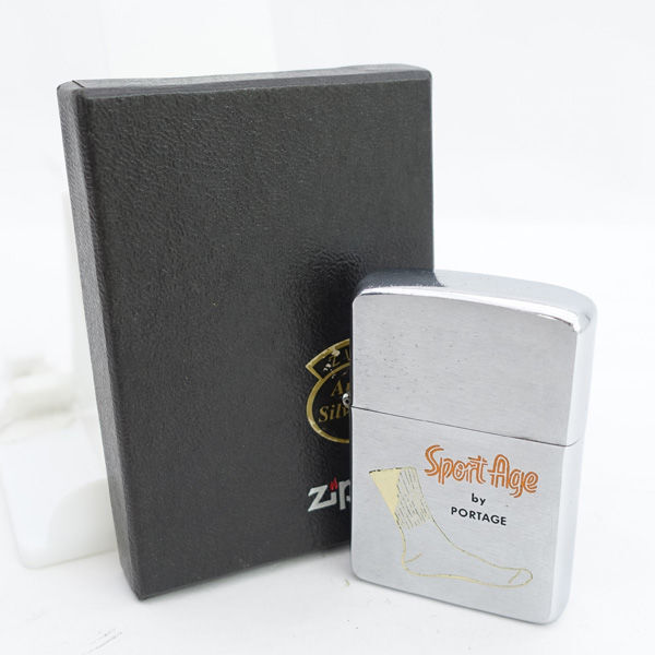 ★ ジッポ Sport Age by Portage 片面加工 1960年製 シルバ (0220530492)拍卖