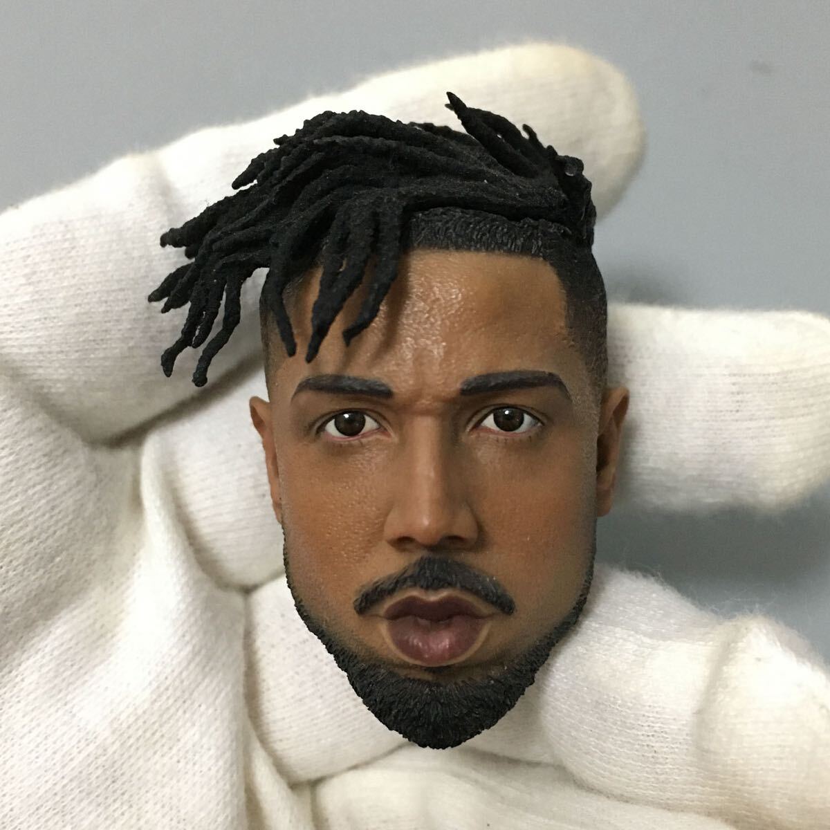 B272 1/6 フィギュア用 ヘッド 塗装済みヘッド 男性ヘッド アクセサリー 交換用 マイケル・B・ジョーダン拍卖