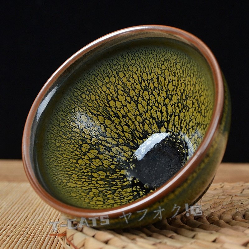 ☆新品抹茶碗 抹茶茶碗 天目茶碗 曜変天目茶碗茶道具お茶碗 国宝 茶道 茶碗 窯変天目茶碗油滴天目茶道具 茶器 初心者 酒器 陶芸用品拍卖