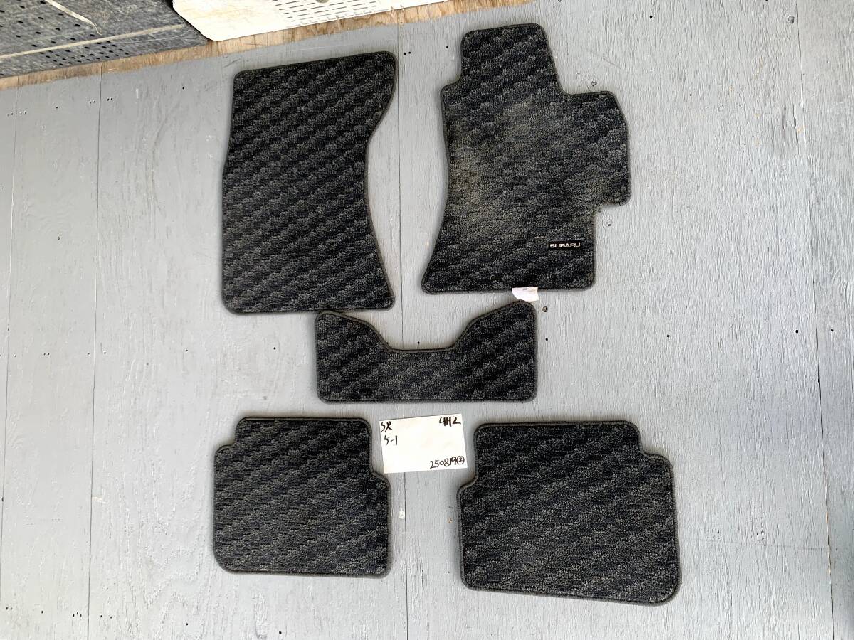 ●即決値段●250819② スバル インプレッサ GH2 フロアマット 1台分 室内マット 5枚 フロアカーペット フロント リア 左右拍卖