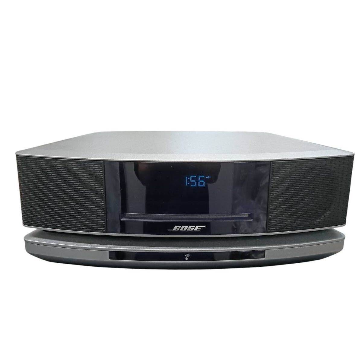 ▲1036【通電あり】BOSE ボーズ wave music system Ⅳ シルバー 417788-WMS 音響機材 オーディオ機器 スピーカー拍卖
