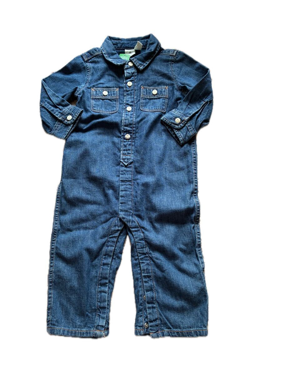 送料込み 新品gapベビーのデニムオール90拍卖
