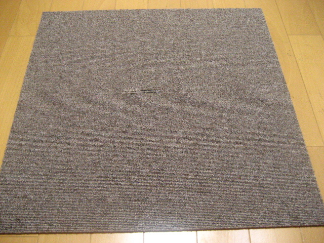 日本製タイルカーペット(9枚)厚み約6.5mm<5176>・訳あり品・1枚130円~拍卖
