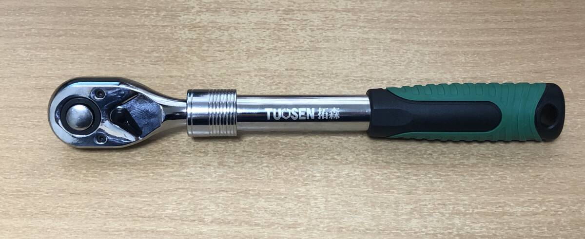 TS-99564☆5段伸縮式☆ラチェットハンドル☆3/8 9.5拍卖
