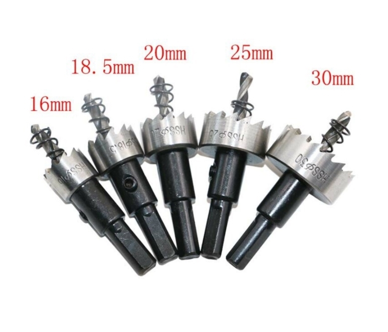 ホールソー5本セット☆ サイズ16、 18.5 、20 、25 、30mm拍卖