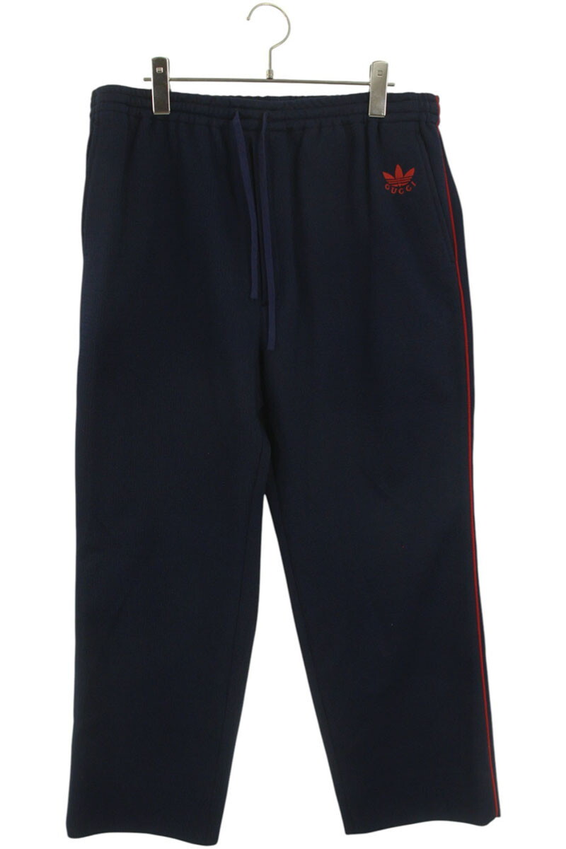 グッチ サイズ:52 702181 ZAJRV ロゴ刺繍サイドラインロングパンツ 中古 BS99拍卖