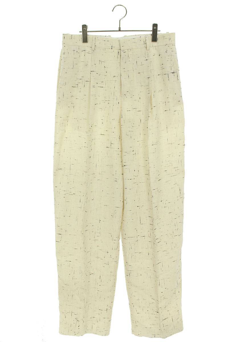 ボッテガヴェネタ ロングパンツ 24SS サイズ:46 テクスチャード クリスクロス ビスコースシルクロングパンツ 新古品 BS55拍卖