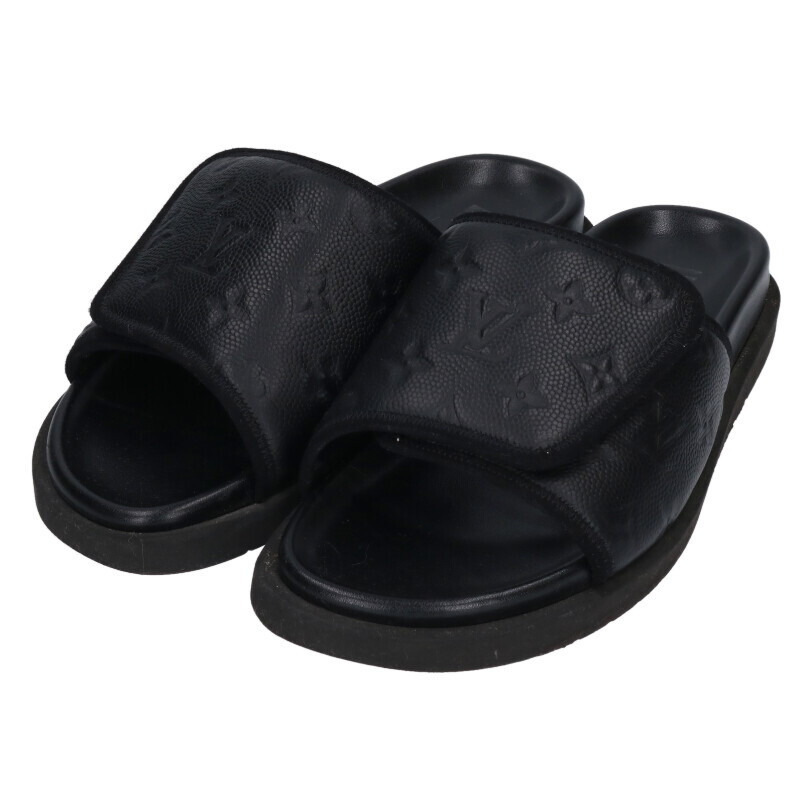 ルイヴィトン サイズ:7 マイアミ・ライン モノグラムレザーサンダル 中古 BS99拍卖