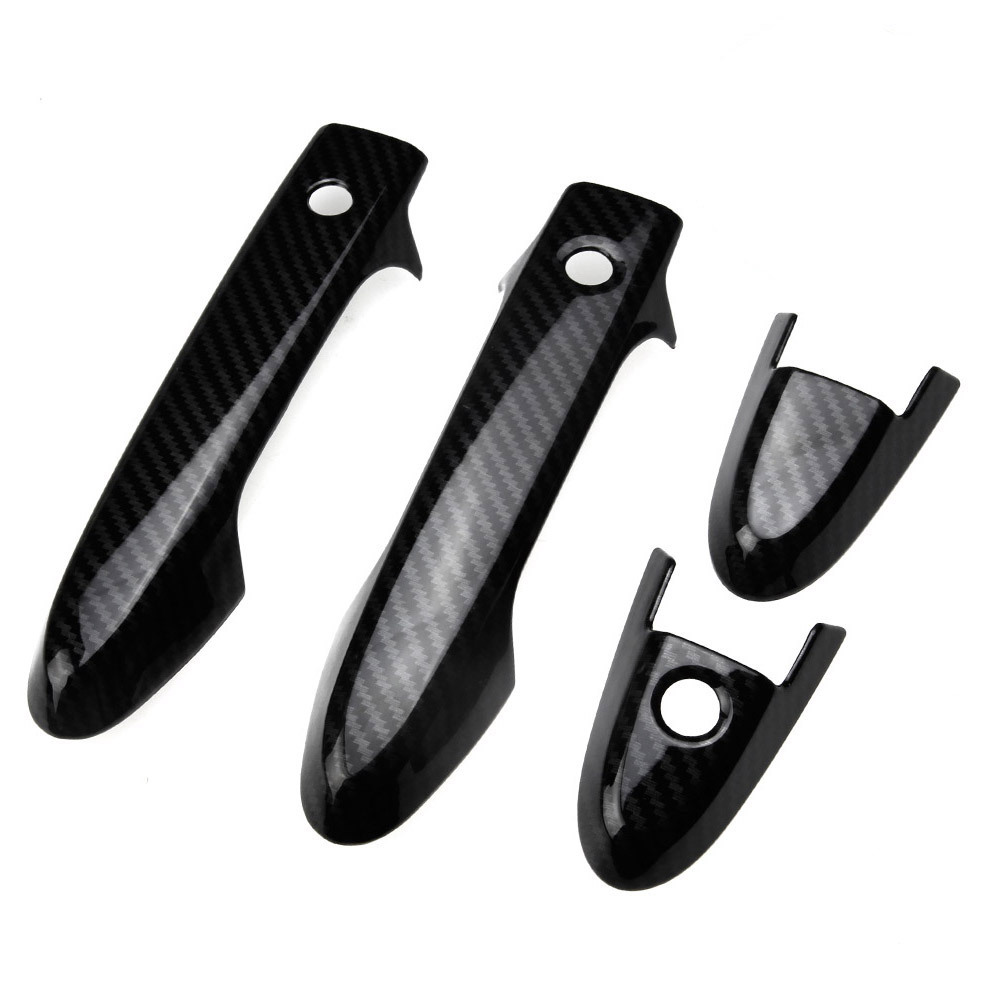 ホンダ VEZEL ヴェゼル フロント ドア ハンドルカバー 外装 カスタムパーツ ガーニッシュ カーボン調 4P@拍卖