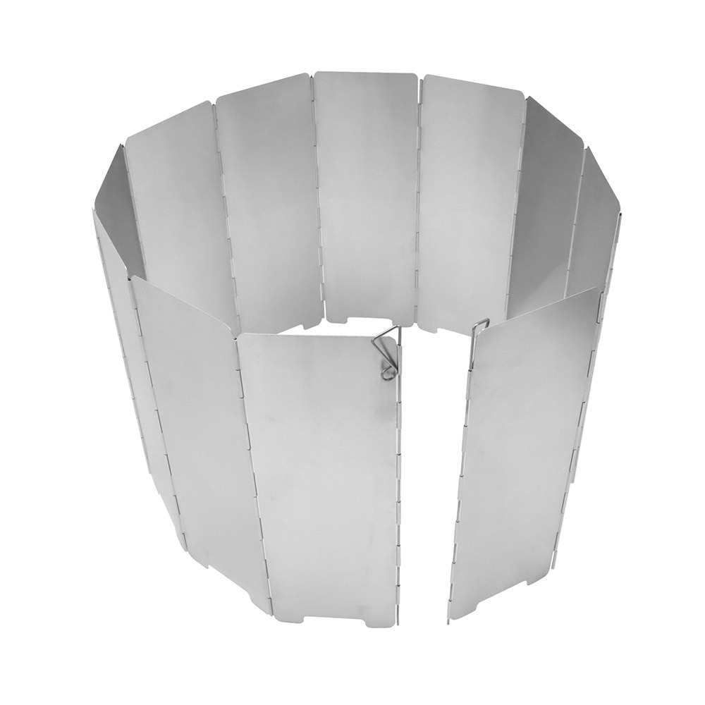 ウインドスクリーン キャンプ アウトドア 12枚プレート 連結 コンパクト 焚き火 バーベキュー 折りたたみ式 風防風除け 防風板 102cm×24cm拍卖