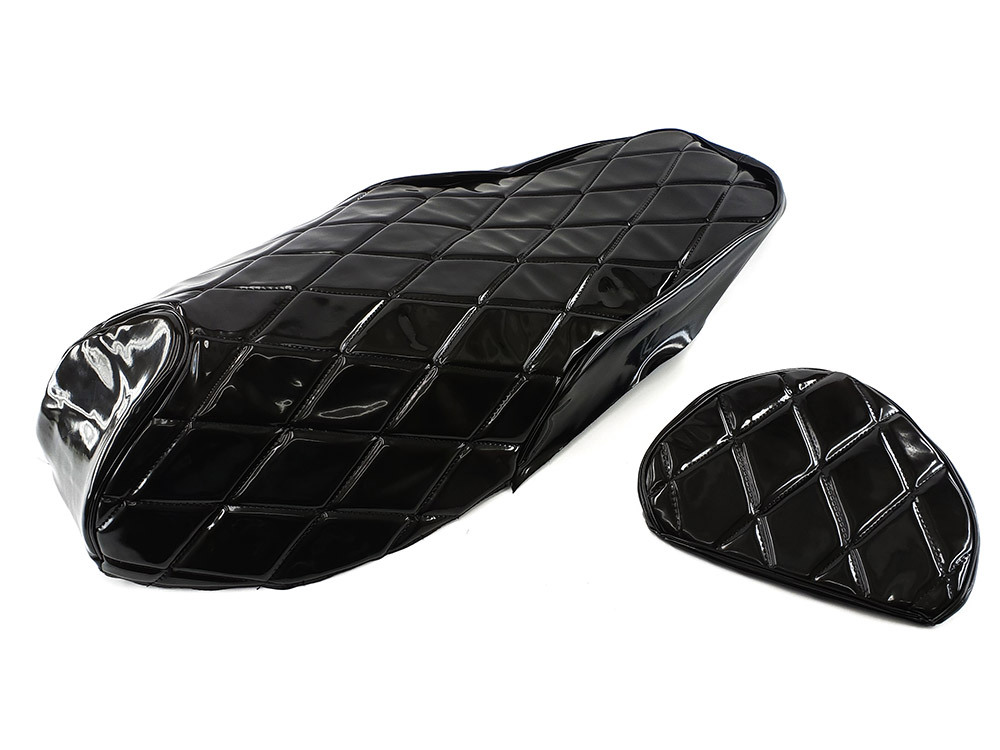 ホンダ フォルツァMF06 ダイヤカット 黒エナメル 張替え用シートカバー拍卖