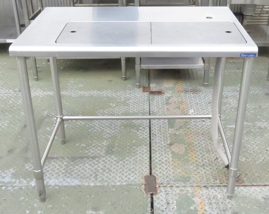 マルゼン 業務用 作業台・調理台・水切り台 幅1000×奥600×高850 MT2508200343拍卖