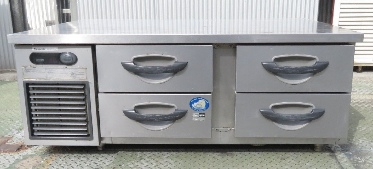【保証付】15年製 パナソニック 業務用ドロワー冷蔵庫 SUR-DG1271-2A 100V 幅1200×奥750×高500 MT2508130303拍卖