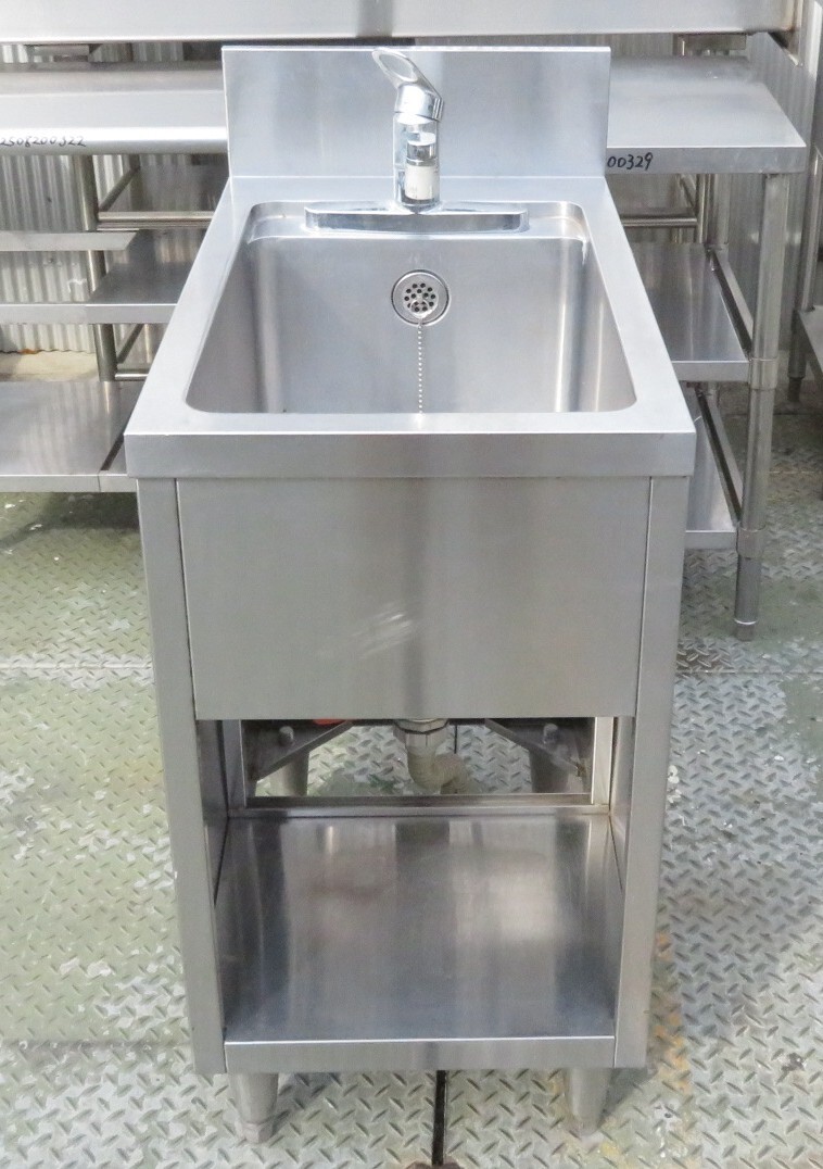 業務用1槽シンク・流し台 幅450×奥750×高850(+150) MT2508201534拍卖